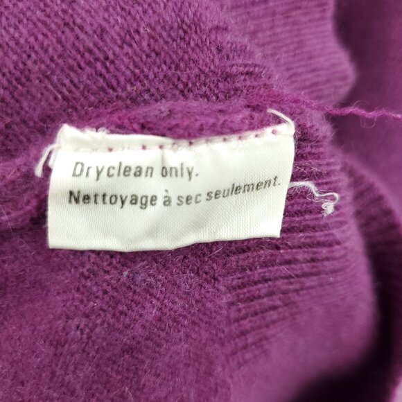 VTG 90s Fenn Wright Manson 100% Cashmere Turtleneck Sweater 40/M Purple - Picture 16 of 16